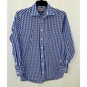 Vineyard Vines ® Dress Shirt / Classic Fit / Size 15 1/ 2 - 33 / Blue & White
